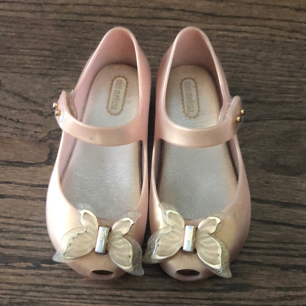 Mini Melissa toddler shoes size 9.